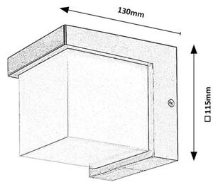 Rabalux 77095 - LED Екстериорен аплик ANDELLE LED/10W/230V IP54 черен