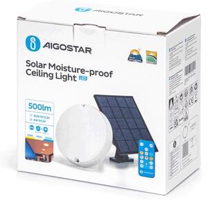 Aigostar - LED Solar таван лампа LED/3,2V 3000K/4000K/6500K IP65 + д.у