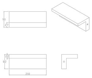 LED Екстериорен аплик TESA LED/10W/230V IP54 черен