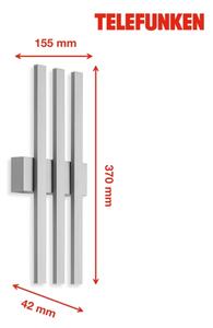 Telefunken 313304TF - LED Екстериорен аплик 3xLED/4W/230V IP44