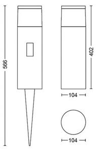 Philips 17437/30/P7 - LED RGBW Екстериорна лампа Hue CALLA LED/8W/24V IP65