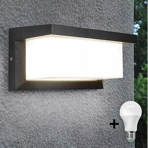 LED Екстериорна лампа с крушка със сензор за здрач NEELY 1xE27/9W/230V IP54