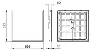 Philips - LED Панел за вграждане LEDINAIRE LED/34W/230V 60x60 см 4000K