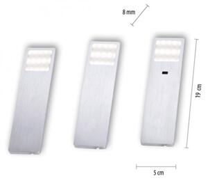 Paul Neuhaus 1120-95-3 - К-кт 3бр. LED лампи за мебели със сензор LED/2W/230V