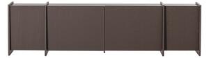 Тъмнокафява маса за телевизор от декор от ясен 200x53x44 cm Brock – WOOOD