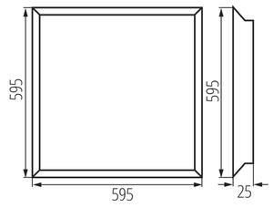 Kanlux 37176 - LED панел за окачен таван BLINGO LED/38W/230V 60x60 см