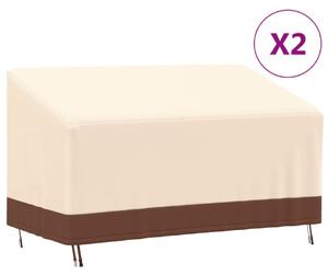 VidaXL Покривала за 3-местни пейки 2 бр 159x84x56/81 см 600D Оксфорд