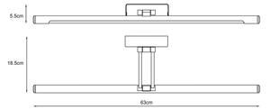 Lucide 48202/12/11 - LED Лампа за картина GAVIN LED/13W/230V IP21 лъскав хром