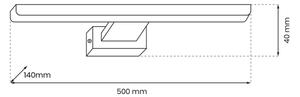 LED Лампа за картина PINTO LED/12W/230V черна