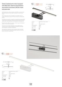 Redo 01-3461 - LED Лампа за картина LINEAR LED/8W/230V 35 см CRI 92 черен