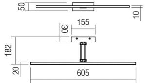 Redo 01-3462 - LED Лампа за картина LINEAR LED/8W/230V 60,5 см CRI 92 бял