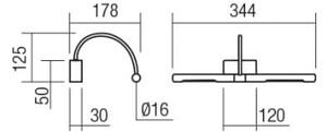 Redo 01-3465 - LED Лампа за картина KENDO LED/6W/230V 34,4 см CRI 92 черен