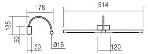 Redo 01-3466 - LED Лампа за картина KENDO LED/11W/230V 51,4 см CRI 92 бял