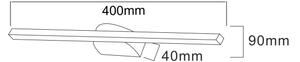 Zuma Line W89551-40BK - LED Лампа за картина ARVI LED/12W/230V 40 см черен