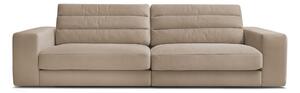 Кафяво-сив кадифен диван 276 cm Sierra – Bobochic Paris
