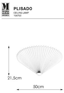 Markslöjd 108702 - Плафон PLISADO 3xE14/40W/230V Ø 50 см бял