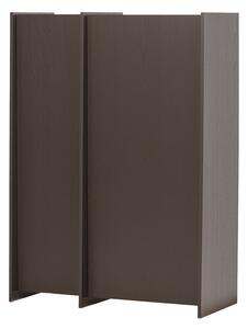 Тъмнокафяво шкафче от декор от ясен 102x140x44 cm Brock – WOOOD