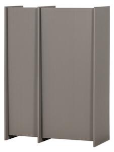 Сиво шкафче от декор от ясен 102x140x44 cm Brock – WOOOD