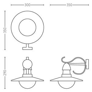 Philips 01816/30/PN - Външна лампа MYGARDEN TOPIARY 1xE27/60W/230V IP44