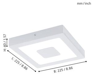 Eglo 33135 - LED Плафон за баня IPHIAS LED/16,5W/230V 4000K IP44