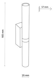 LED аплик LAGOS 2xG9/3W/230V черен/златист