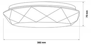 LED Димируема лампа за баня GALAXY LED/48W/230V 3000-6000K IP44 + д.у