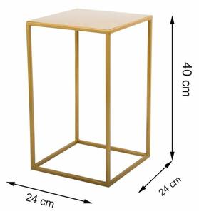 Стойка за цветя 40x24 см златист