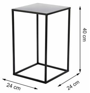 Стойка за цветя 40x24 см черен