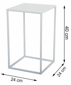 Стойка за цветя 40x24 см бял