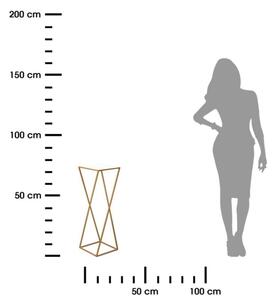 Стойка за цветя 70x24 см златист