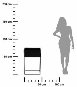Стойка за цветя 70x44 см черен