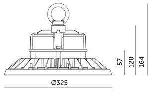 LED Индустриален плафон RIO PRO HIGHBAY LED/200W/230V 4000K IP65