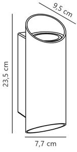 Nordlux - Екстериорен аплик NICO 2xGU10/25W/230V IP54 антрацит