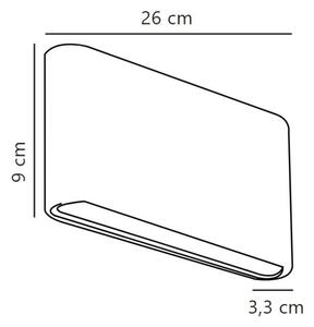 Nordlux - LED Екстериорен аплик KINVER LED/10W/230V IP54 черен