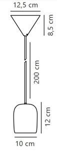 Nordlux - Пендел NOTTI 1xE27/25W/230V черен