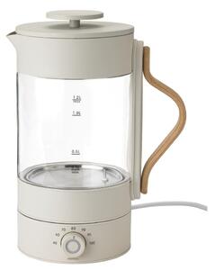Бежова стъклена електрическа кана 1,2 l Emma – Stelton