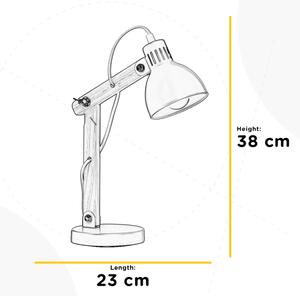 ONLI - Настолна лампа NORA 1xE14/6W/230V сив