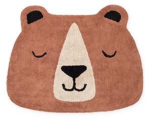 Кафяв памучен детски килим подходящ за пране/ръчно изработен 101x120 cm Snuggle Benni – Hanse Home