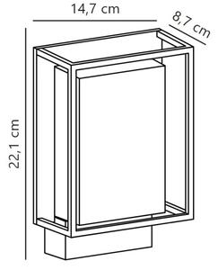 Nordlux - LED Екстериорен аплик NESTOR LED/8W/230V IP44