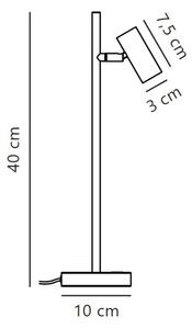 Nordlux - LED Димируема настолна лампа OMARI LED/3,2W/230V черен