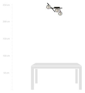 Плафон SMART 3xE14/10W/230V черен/сив