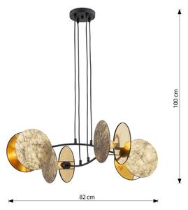 Пендел MOTIF 4xE27/15W/230V златист