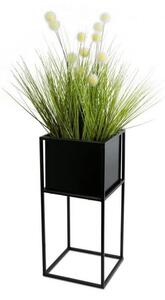 Стойка за цветя 50x24 см черен