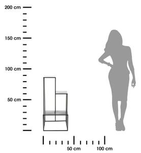 Стойка за цветя KASKADA 85x40 см черен