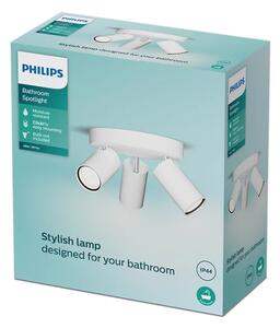 Philips - Спот за баня IDRIS 3xGU10/5W/230V IP44 бял