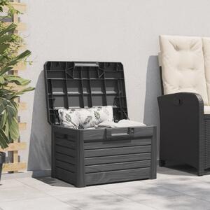 VidaXL Градинска ракла, антрацит, 73x50,5x46,5 см, полипропилен
