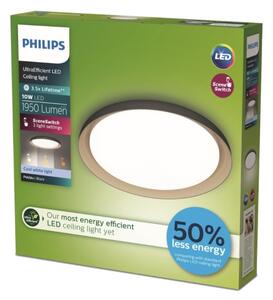 Philips - LED Димируем плафон PEBBLO LED/10W/230V 4000K черен