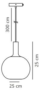 Nordlux - Пендел ALTON 1xE27/60W/230V бял/черен/месинг