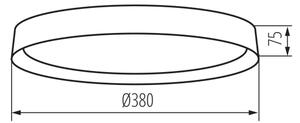 Kanlux 37324 - LED Плафониера SOLN LED/17,5W/230V Ø 38 см черен/златист