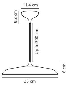 DFTP by Nordlux - LED Димируем пендел ARTIST LED/14W/230V Ø 25 см меден